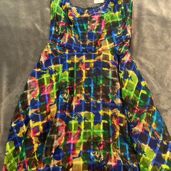 Black Halo Anniston Multicolored Cocktail Dress - Picture 3 of 6
